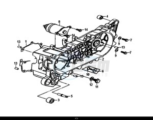 ORBIT II 50 (45 KM/H) (AE05W8-EU) (L8-M0) drawing L. CRANK CASE