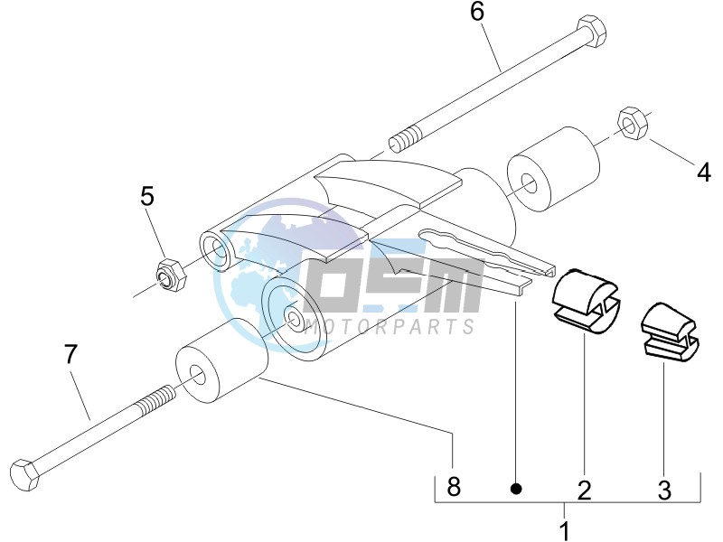 Swinging arm