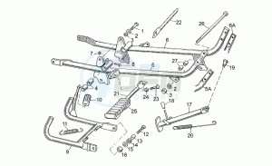 V 50 III 500 Pol. - PA VechioTipo Pol./PA VechioTipo drawing Foot rests - lateral stand