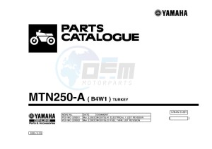 MT-25 MTN250-A (B4W1) drawing Infopage-1