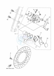 YP125RA XMAX 125 ABS (BGU2) drawing REAR ARM & SUSPENSION