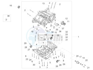 Tuono V4 1100 RR (USA-CND) USA-CND drawing Crankcase I