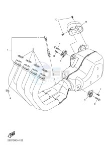 XJ6NA XJ6S 600 DIVERSION (S-TYPE) (36BH 36BJ) drawing EXHAUST