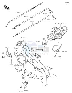 VERSYS-X 300 ABS KLE300CHF XX (EU ME A(FRICA) drawing Cables