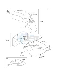 KLX 110 A (A1-A4) drawing FENDERS-- A1_A2- -