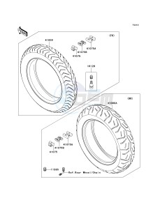 VN 1700 B [VULCAN 1700 VOYAGER ABS] (9FA) B9F drawing TIRES