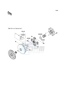 KVF750 4x4 KVF750A7F EU GB drawing Optional Parts(Drive Converter)