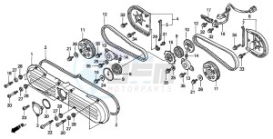 GL1500CT VALKYRIE drawing FRONT COVER/TIMING BELT