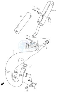 RM125 (E2) drawing MUFFLER