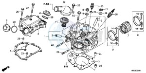 TRX500FPEC drawing CYLINDER HEAD