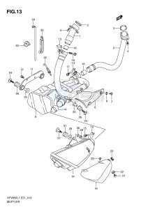 SFV650 (E21) Gladius drawing MUFFLER