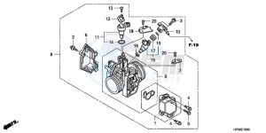 TRX700XX9 Australia - (U) drawing THROTTLE BODY