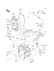 KAF 620 K [MULE 3010 TRANS4X4 HARDWOODS GREEN HD] (K6F-K8F) K6F drawing CRANKCASE