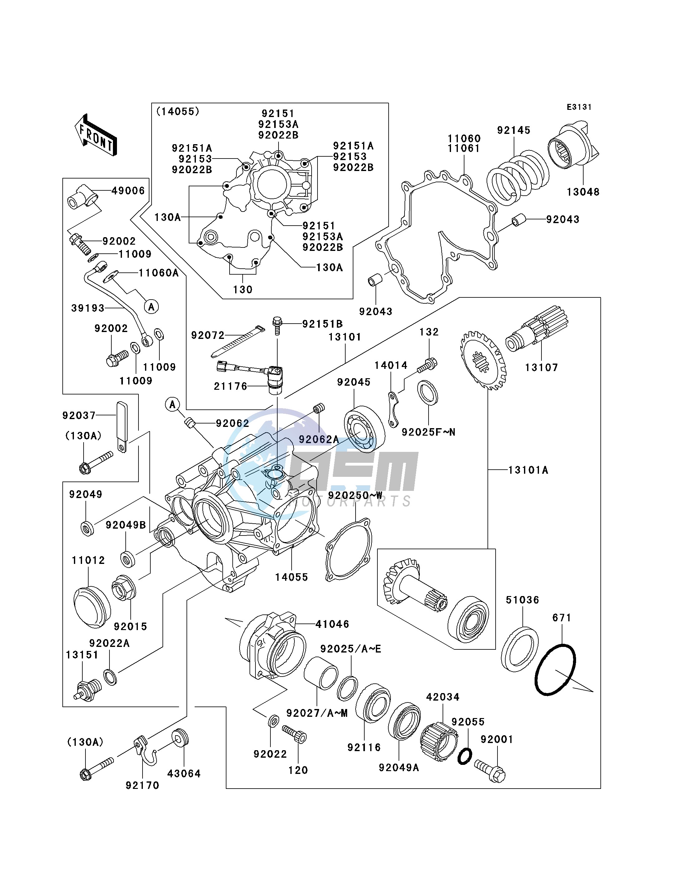 FRONT BEVEL GEAR