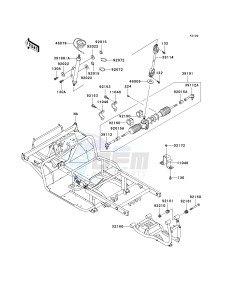 KAF 620 H [MULE 3010 4X4 HARDWOODS GREEN HD] (H6F-H8F) H8F drawing FRAME