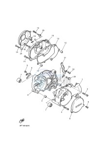 PW50 (2SA2 2SA3) drawing CRANKCASE