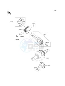 KAF 400 C [MULE 610 4X4 HARDWOODS GREEN HD] (C6F-C9F) C8F drawing CRANKSHAFT_PISTON-- S- -