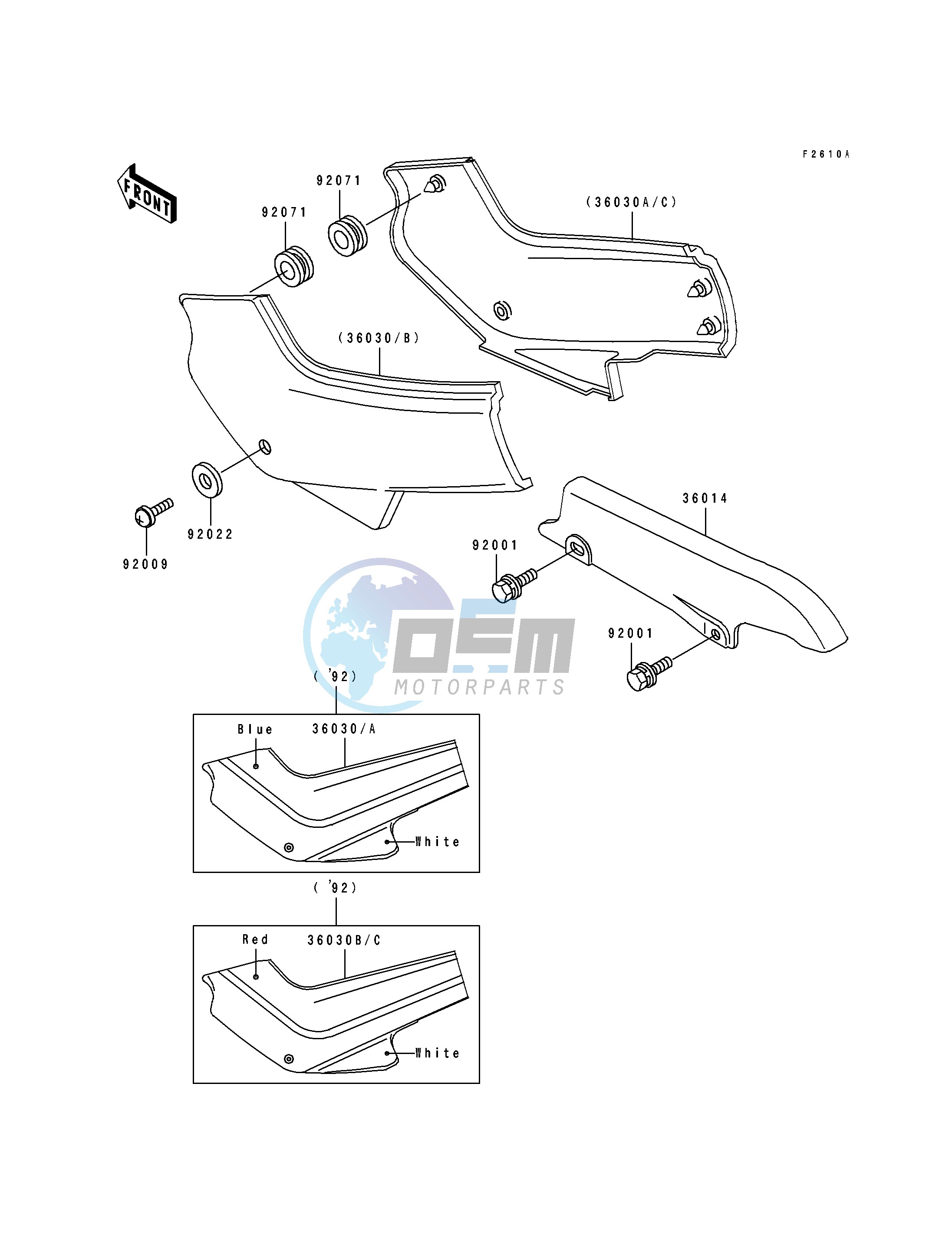 SIDE COVERS -- EX500-A6- -