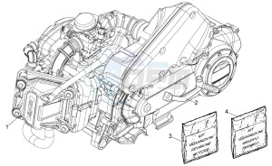 Scarabeo 50 4T 4V drawing Engine