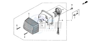 PK50SM drawing TAILLIGHT