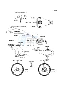 NINJA_ZX-10R_ABS ZX1000KEF FR XX (EU ME A(FRICA) drawing Decals(White)