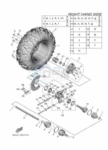 YXE850EN YXE85WPAK (B8K5) drawing REAR WHEEL 2