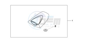 CBR600RA9 Europe Direct - (ED / ABS) drawing SEAT COWL*NHA66P*