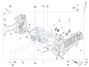 GTS 300 SUPER HPE 4T 4V IE ABS E4 (NAFTA) drawing Crankcase