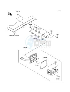 MULE_610_4X4 KAF400ABF EU drawing Taillight(s)