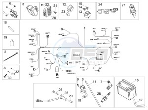 RCR 50 E4 (EMEA) drawing Central electrical system