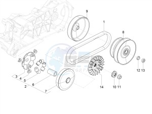 SXL 150 4T 3V CARB drawing Driving pulley