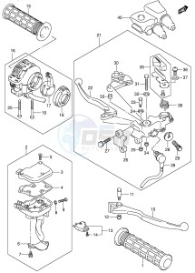 LT-Z400 (E19) drawing HANDLE LEVER