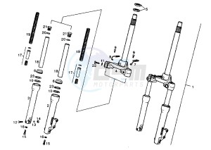 ATLANTIS LC - 50 cc drawing FRONT FORK