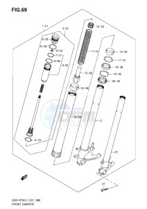 GSX-R750 drawing FRONT DAMPER