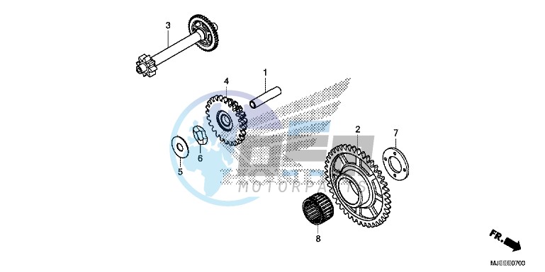 STARTING DRIVEN GEAR