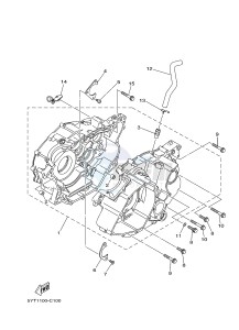 YFM350R YFM350RB RAPTOR 350 (10P9 10P9) drawing CRANKCASE