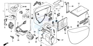 VT1100C2 drawing SIDE COVER/KEY SET