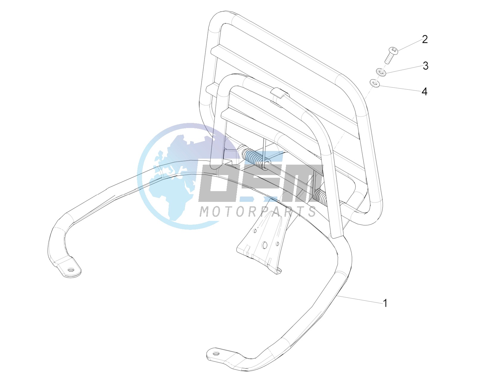 Rear luggage rack