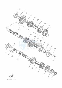 XSR125 LEGACY MTM125-C (BLA1) drawing TRANSMISSION