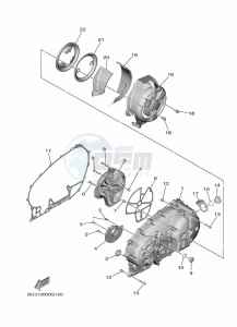 XP560D TMAX TECH MAX (BBWA) drawing CRANKCASE COVER 1