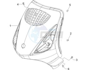 Zip 50 4T 25 Km-h (EMEA) drawing Front shield