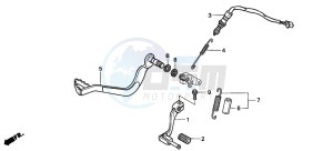 XRV750 AFRICA TWIN drawing PEDAL