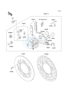 KX 100 C [KX100] (C1-C3) [KX100] drawing FRONT BRAKE