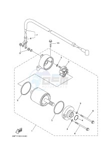 YFM700FWAD GRIZZLY 700 (B1AJ) drawing STARTING MOTOR