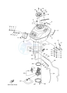 MTN250 MTN-250 MT-250 (B046) drawing FUEL TANK