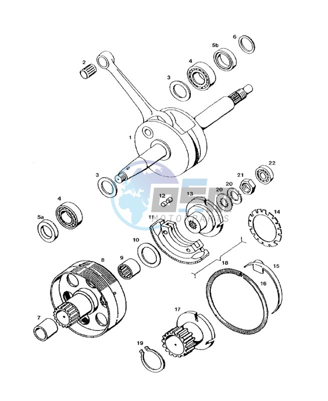 Crankshaft-clutch