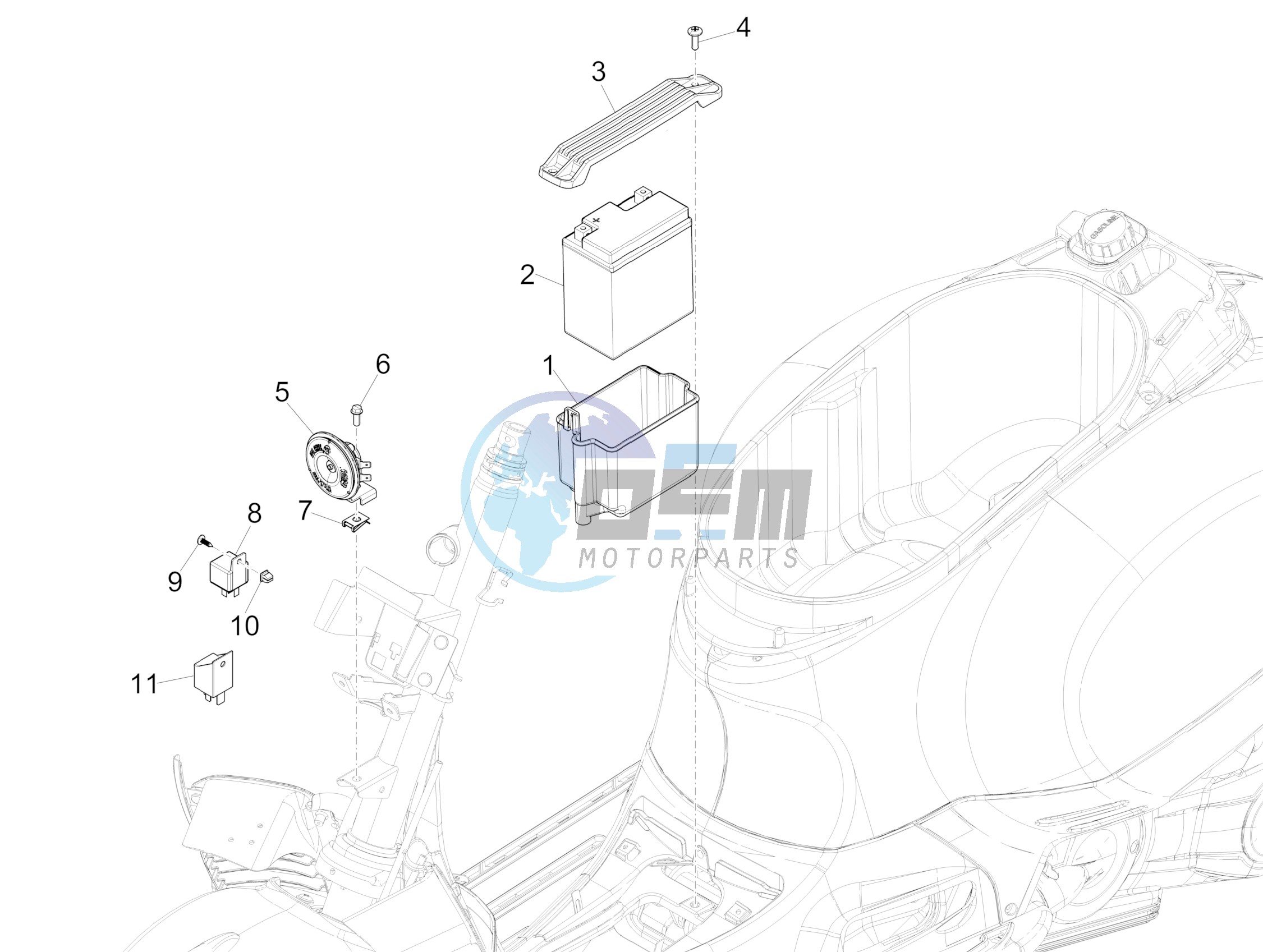 Remote control switches - Battery - Horn