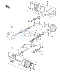 KZ 650 B (B1-B3) drawing TURN SIGNALS