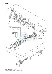 VL1500 (E3-E28) drawing PROPELLER SHAFT FINAL DRIVE GEAR