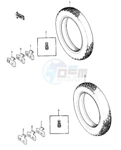 KZ 1000 E [SHAFT] (E1-E2) [SHAFT] drawing TIRES